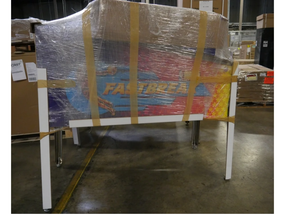 Arcade Game wrapped and in storage