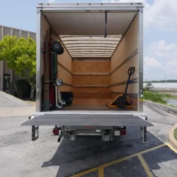 back of delivery truck liftgate