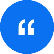 blue quote marks
